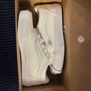 Vans Low top glitter shoes, Size 1.